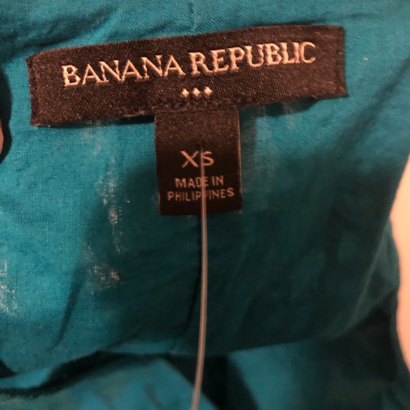 Banana Republic teal sleeveless top size xs - Picture 3 of 4